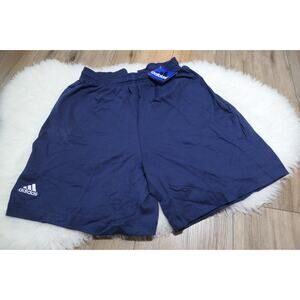 NWT Vintage Rare Adidas TEAM Cotton Jersey Shorts 90s Y2K Men Large Blue - USA